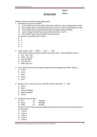 Evaluasi Asam Basa 1