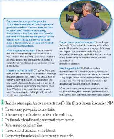 What's a documentary?