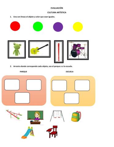 Evaluacion cultura artistica