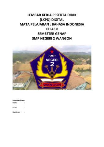 LKPD Digital Mapel Bahasa Indonesia Soleh Setiyowati