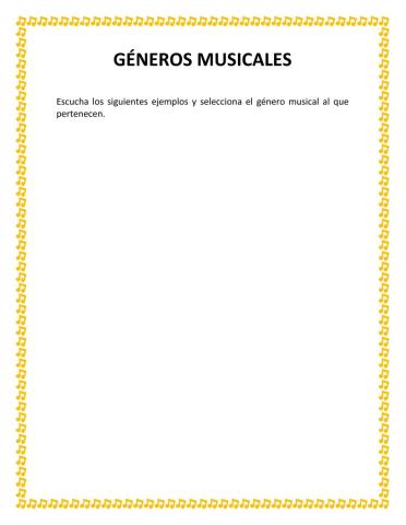 Géneros musicales