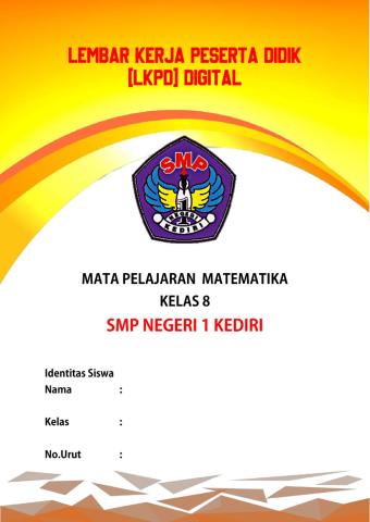 LKPD Digital Matematika Kelas 8