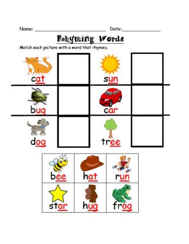 Rhyming words