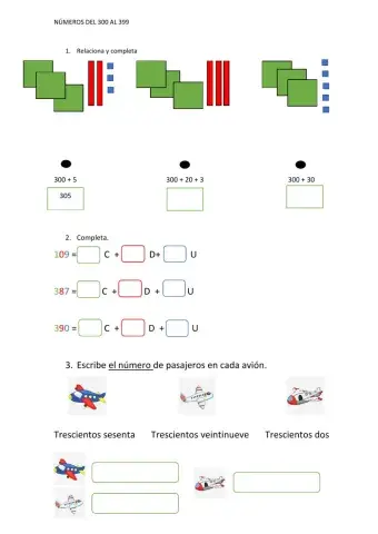 Numeros 300 al 399