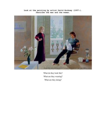 Listening-painting by Hockney