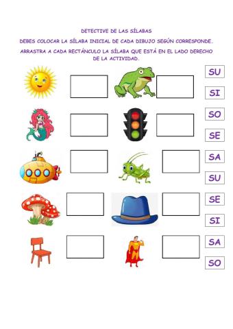 Detective de las sílabas