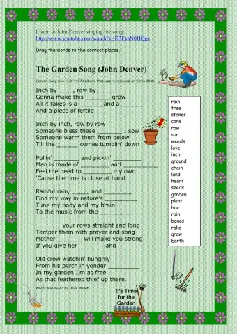 Tu Bishvat  - Inch by inch song