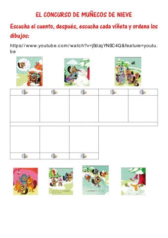 El concurso de muñecos de nieve