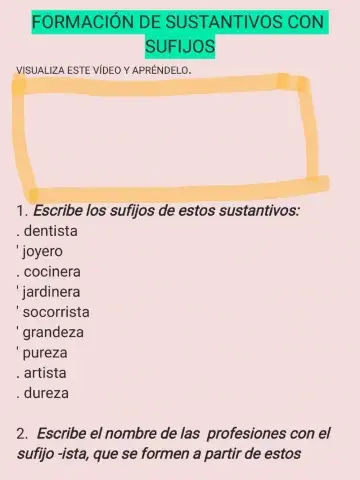 Formacion de sustantivos