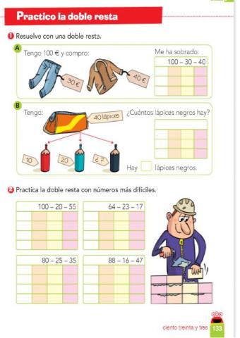 Doble resta. Rejilla. ABN