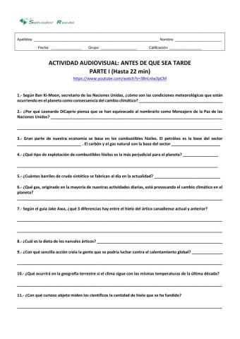 Antes de que sea tarde