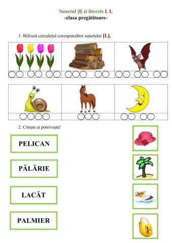 Sunetul L și literele l, L