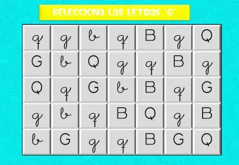 DISCRIMINACIÓN VISUAL G