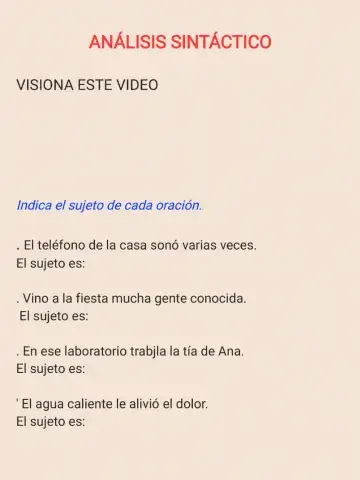 Análisis sintáctico