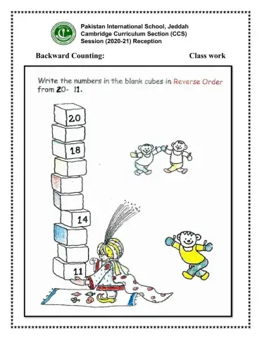 Backward counting-20--11