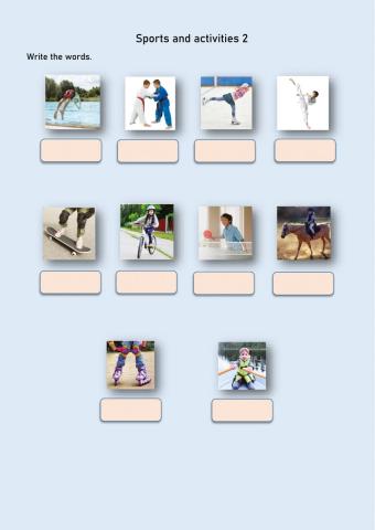 Sports and activities 2