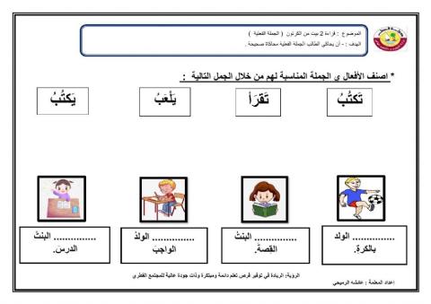 الجملة الفعلية