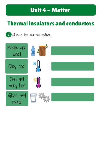 Thermal conductor or insulator