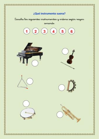 ¿Qué instrumento suena?