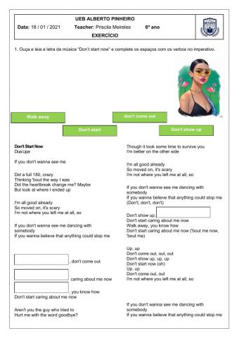 DON'T START NOW - Imperative listening