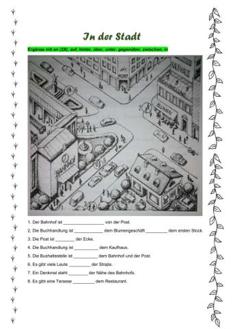 Lokalpräpositionen im Dativ