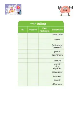 IRREGULAR VERBS -1 - level 3
