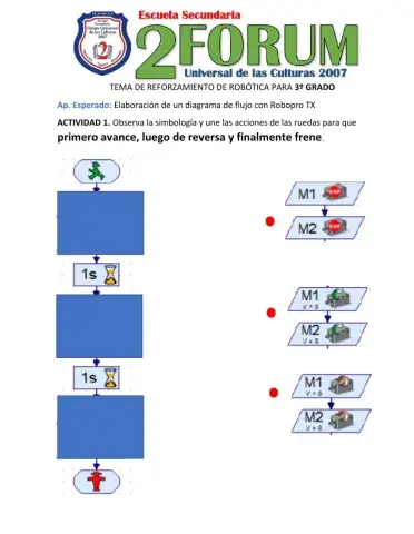 Practica de diagrama de flujo Robopro