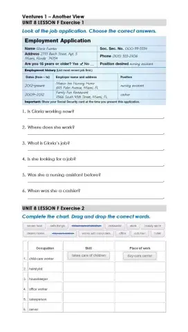 Jobs, Skills and Workplaces