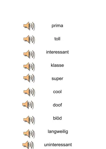 Aussprache- prima,toll