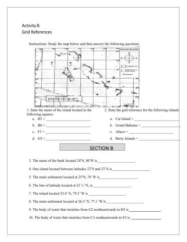 Know your Bahamas integrated map skills