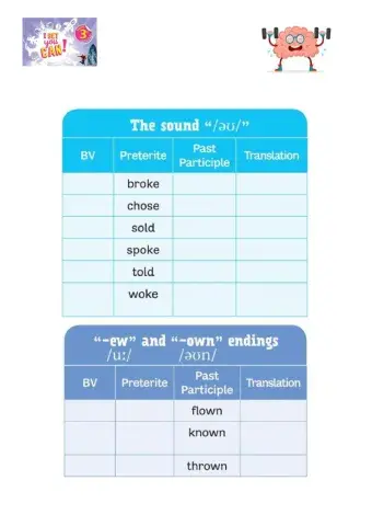 IRREGULAR VERBS -2-3 - level 3