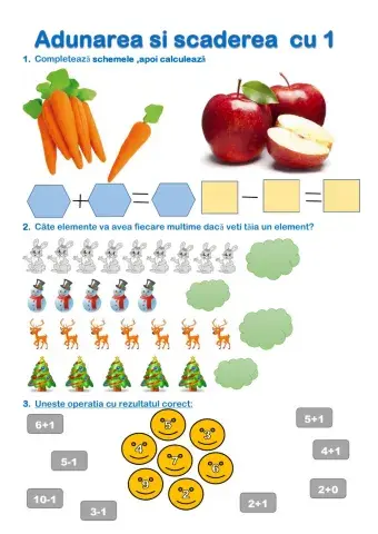 Adunarea si scaderea cu 1
