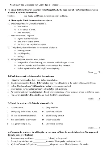 Test intermediate insight unit 7 b