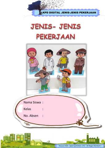 LKPD Digital Jenis-Jenis Pekerjaan kelas IV tema 4