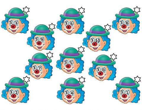 Tabellina del 3 -clown-