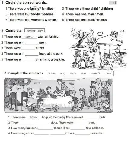 Some-any    was-were