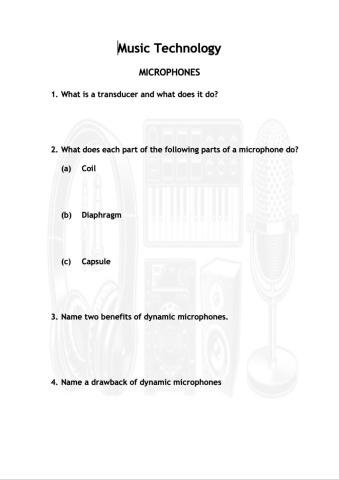 Music Technology - Microphones