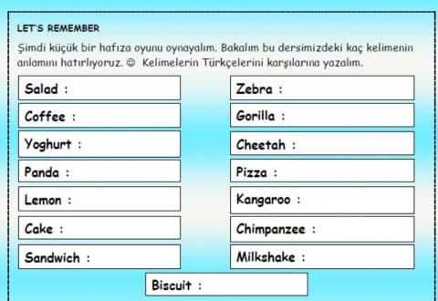 2.sınıf 1.ünite ByÖğretmenÇocuk