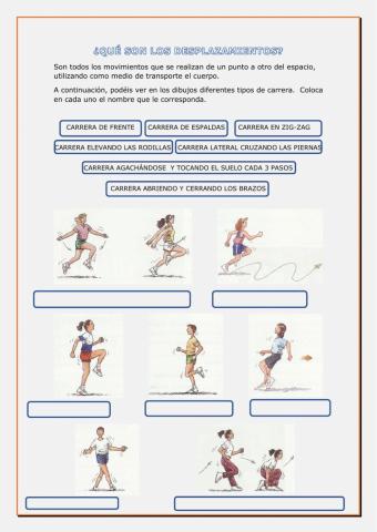 LOS DESPLAZAMIENTOS: La carrera