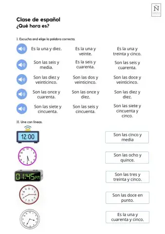 ¿Qué hora es?