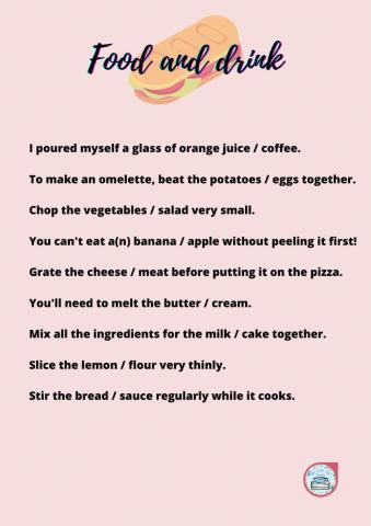 Food and drink vocabulary
