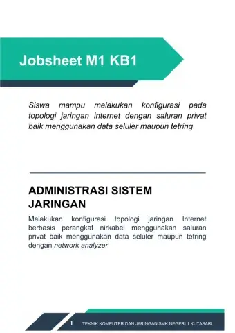 Administrasi Sistem Jaringan