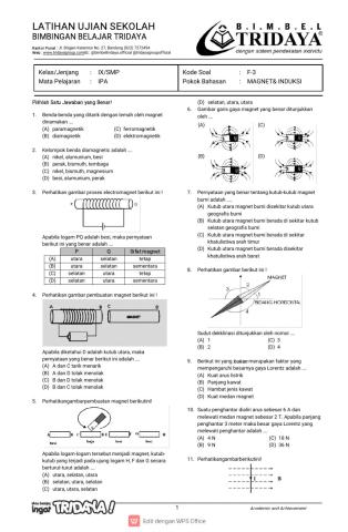 Kemagnetan dan induksi elektromagnetik