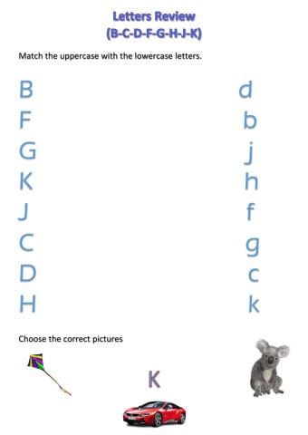 Letters review Until K