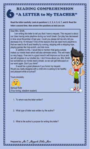 A Letter to My Teacher