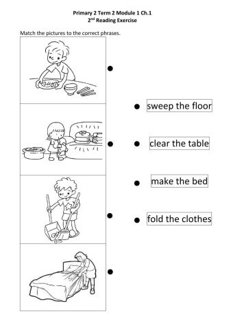 Vocabulary of housework