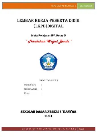 LKPD IPA kelas 5 semester 2