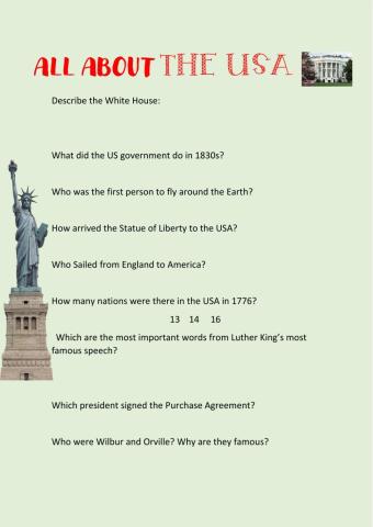 All about the USA