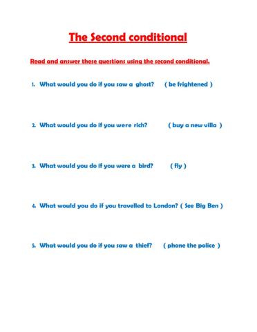 Second conditional