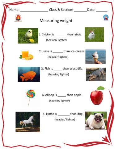 Measuring weight
